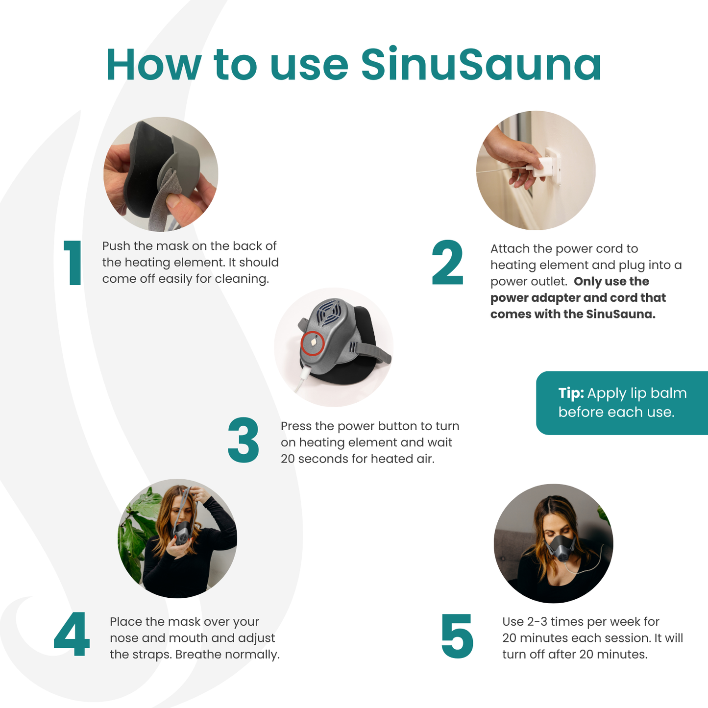 SinuSauna Heated Dry Air Therapy Mask